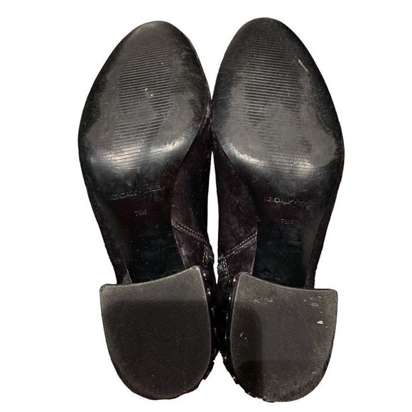 Kendall & Kylie Velvet Gray Studded Heel Ankle Boot Zip Women’s 7-1/2M EUC - Picture 13 of 13